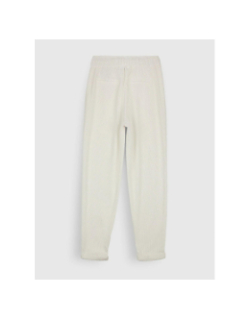 Pantalon droit en velours côtelé beige femme - Teddy Smith