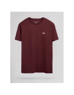 T-shirt the tee 1 bordeaux homme - Teddy Smith