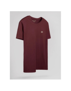 T-shirt the tee 1 bordeaux homme - Teddy Smith