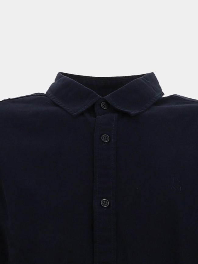 Chemise manches longues rick bleu marine homme - Teddy Smith
