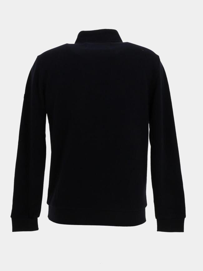 Sweat col zippé milan bleu marine homme - Benson & Cherry