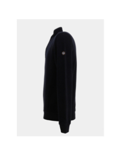 Sweat col zippé milan bleu marine homme - Benson & Cherry