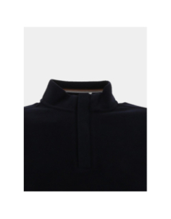 Sweat col zippé milan bleu marine homme - Benson & Cherry