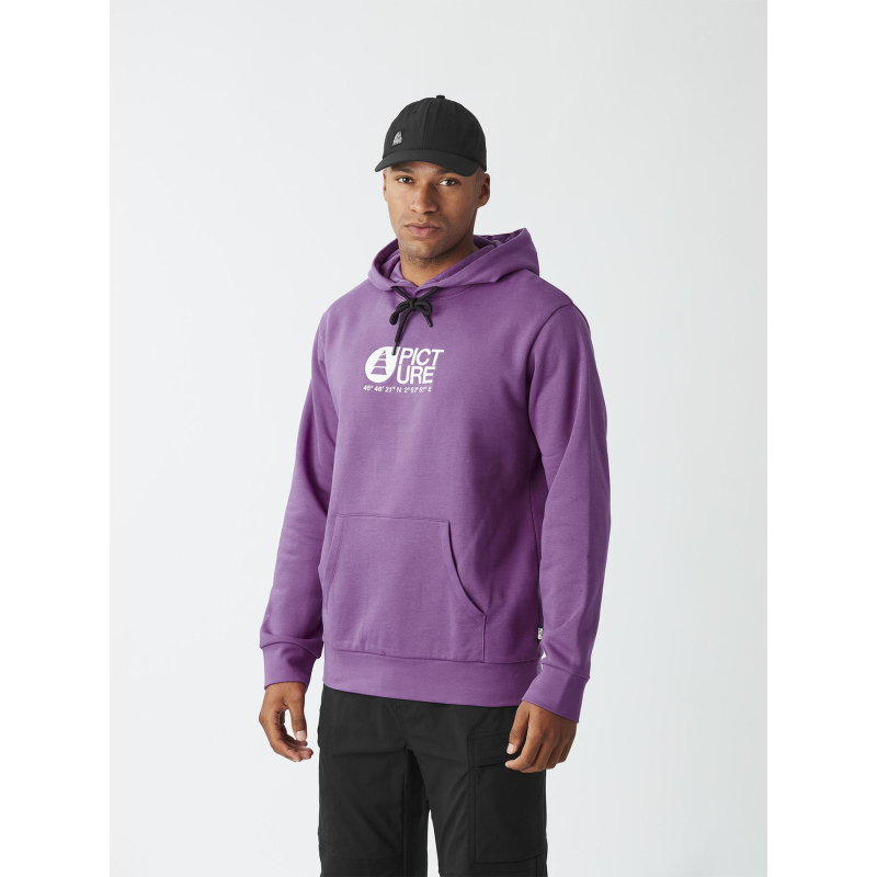 Sweat à capuche basement bright violet homme - Picture