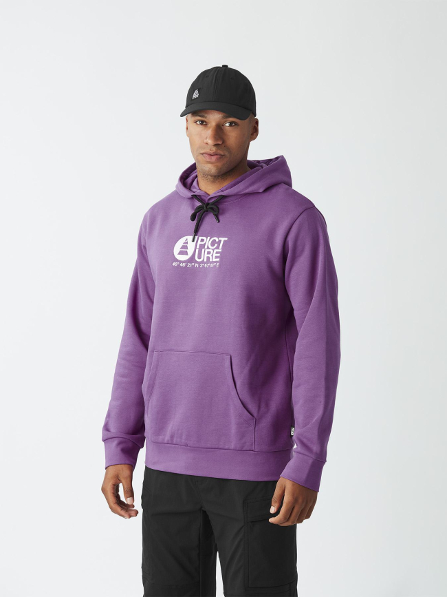 Sweat à capuche basement bright violet homme - Picture