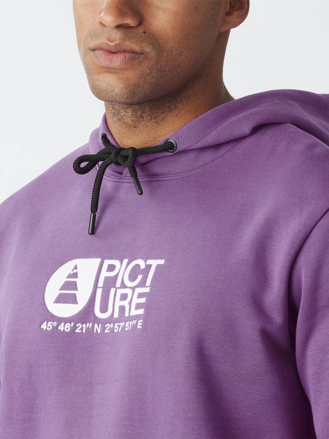 Sweat à capuche basement bright violet homme - Picture
