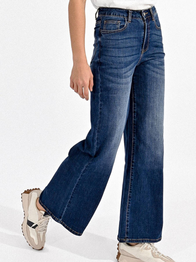 Jean large brut denim bleu femme - Molly Bracken