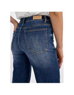 Jean large brut denim bleu femme - Molly Bracken