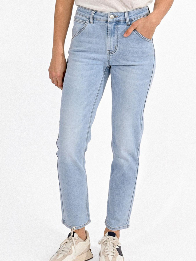 Jean droit light denim bleu clair femme - Molly Bracken
