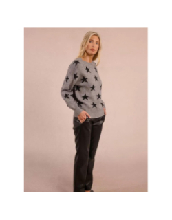 Pull étoiles pailletées gris femme - Molly Bracken