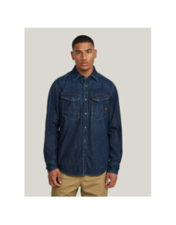 Chemise denim dakota slim bleu homme - G Star