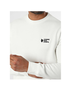 Sweatshirt brooklyn blanc homme - Comme Des Loups