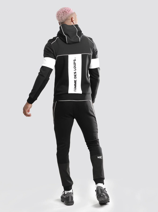 Ensemble survêtement baltimore noir blanc homme - Comme Des Loups