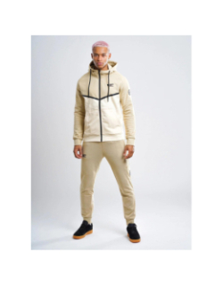 Ensemble survêtement keyzer beige blanc homme - Comme Des Loups