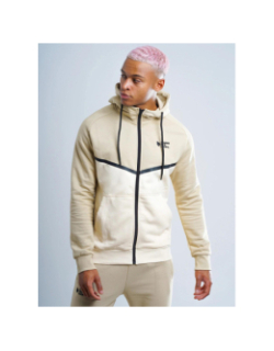 Ensemble survêtement keyzer beige blanc homme - Comme Des Loups