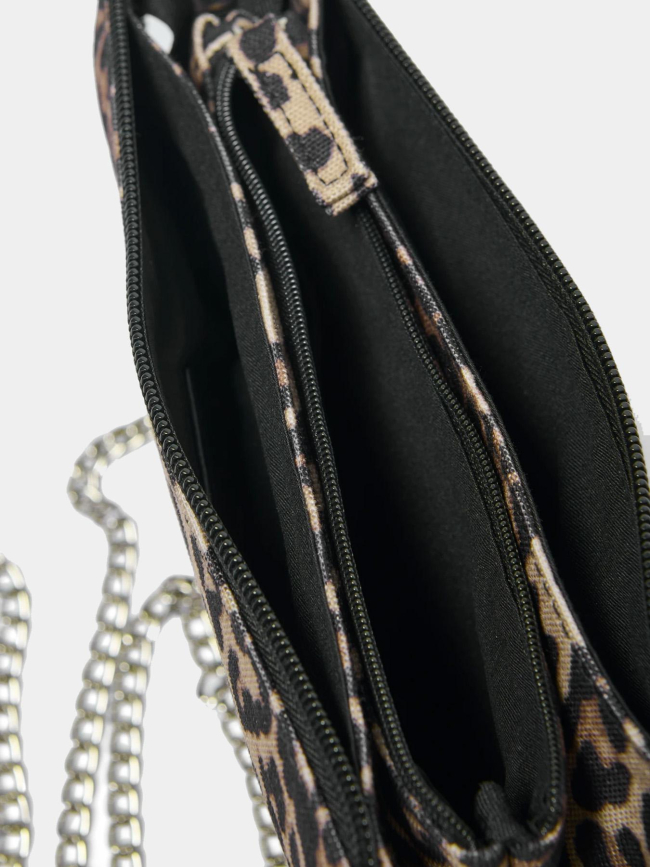 Sac bandoulière diana léopard marron femme - Only