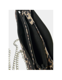 Sac bandoulière diana léopard marron femme - Only