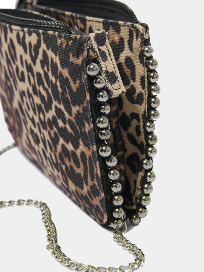 Sac bandoulière diana léopard marron femme - Only