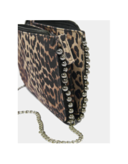 Sac bandoulière diana léopard marron femme - Only