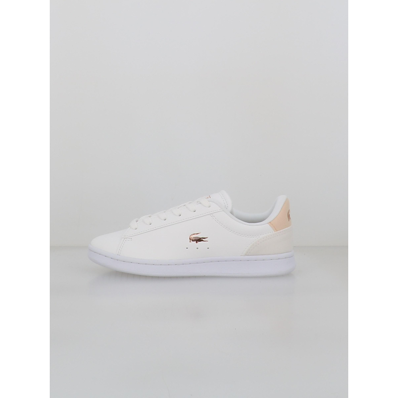 Baskets carnaby set blanc rose enfant - Lacoste