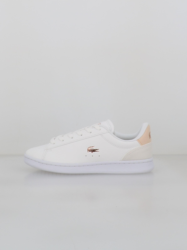 Baskets carnaby set blanc rose enfant - Lacoste