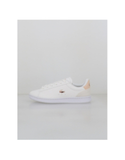 Baskets carnaby set blanc rose enfant - Lacoste