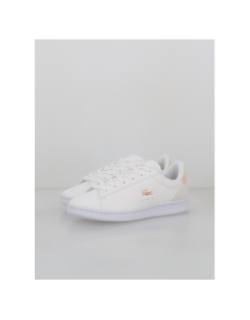 Baskets carnaby set blanc rose enfant - Lacoste