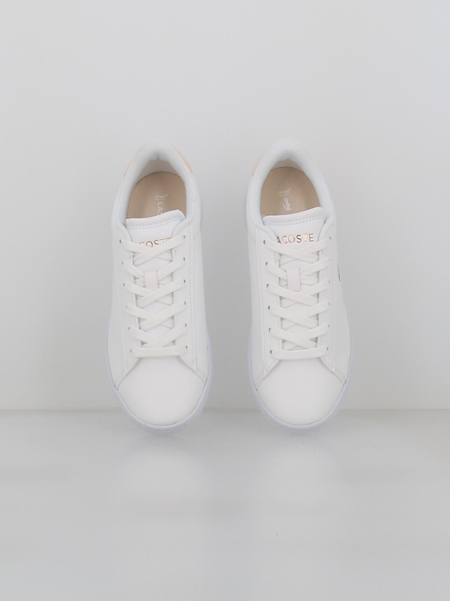 Baskets carnaby set blanc rose enfant - Lacoste