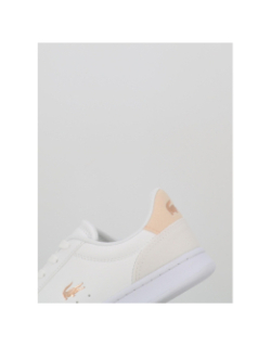 Baskets carnaby set blanc rose enfant - Lacoste