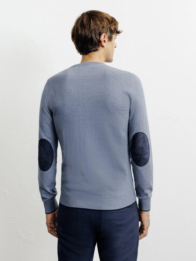 Pull col v brent bleu ciel homme - Izac