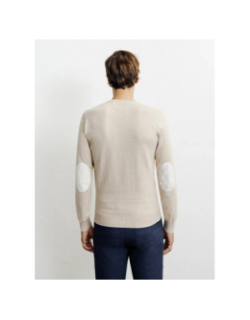 Pull col rond brad beige homme - Izac