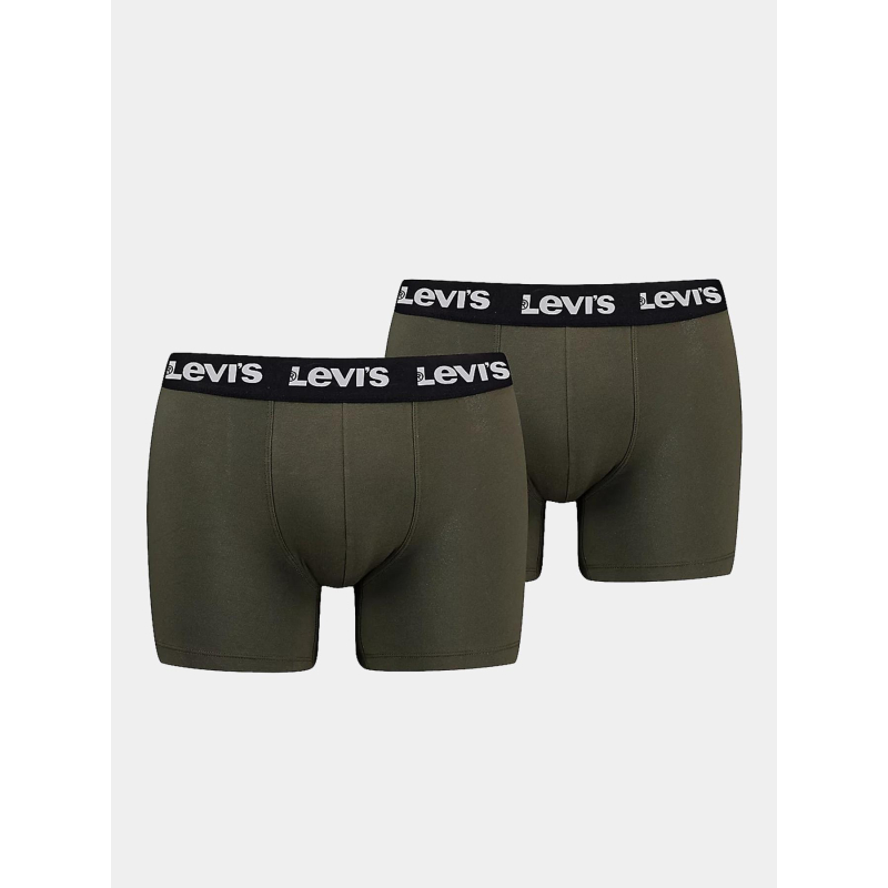 Pack 2 boxers repeat logo kaki homme - Levi's