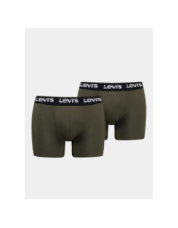 Pack 2 boxers repeat logo kaki homme - Levi's
