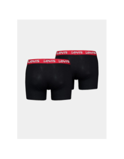 Pack 2 boxers repeat logo noir rouge homme - Levi's