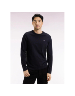 T-shirt manches longues poteau rose noir homme - Eden Park