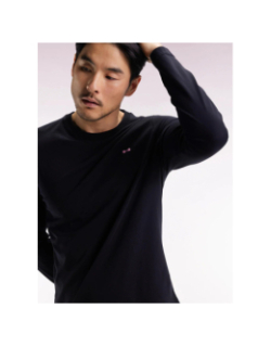 T-shirt manches longues poteau rose noir homme - Eden Park