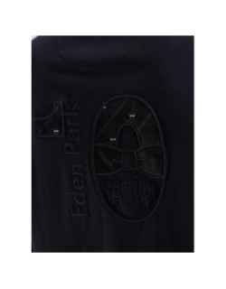 T-shirt manches longues poteau rose noir homme - Eden Park