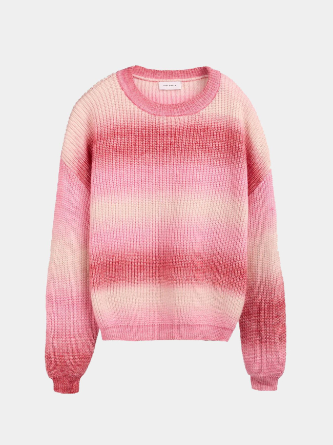 Pull laine dégradé stripy rose femme - Teddy Smith
