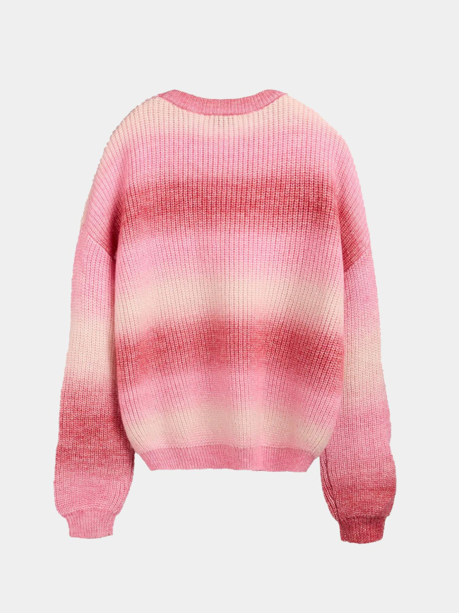 Pull laine dégradé stripy rose femme - Teddy Smith