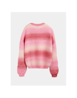 Pull laine dégradé stripy rose femme - Teddy Smith