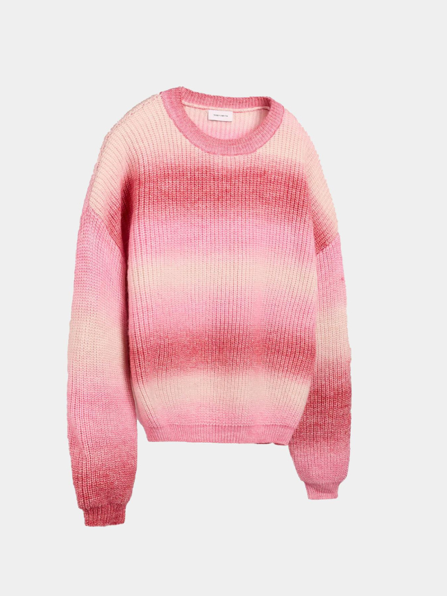 Pull laine dégradé stripy rose femme - Teddy Smith