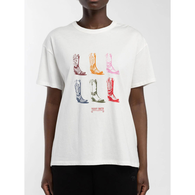 T-shirt leya blanc femme - Teddy Smith