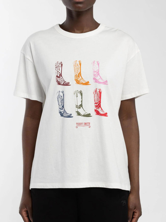 T-shirt leya blanc femme - Teddy Smith