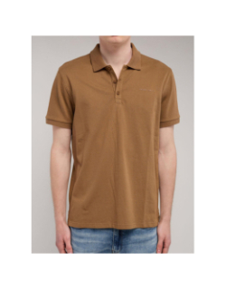 Polo alban marron homme - Teddy Smith