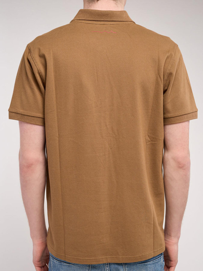 Polo alban marron homme - Teddy Smith