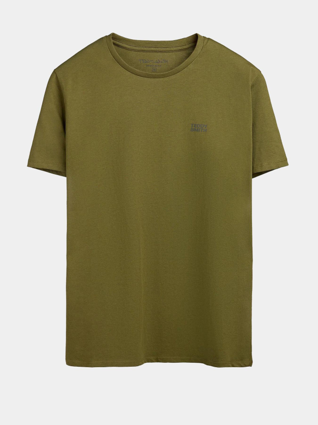 T-shirt col rond the tee 1 vert homme - Teddy Smith