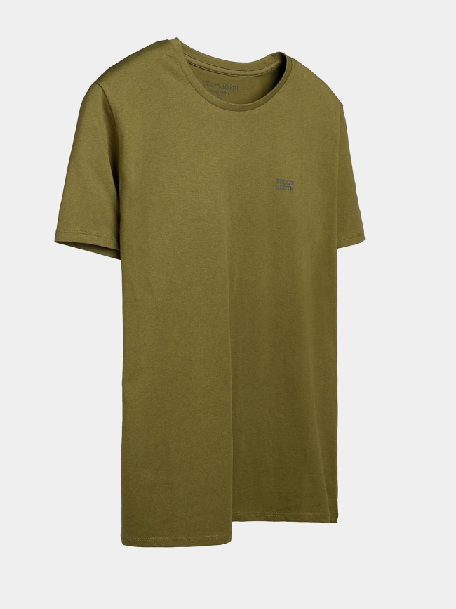 T-shirt col rond the tee 1 vert homme - Teddy Smith