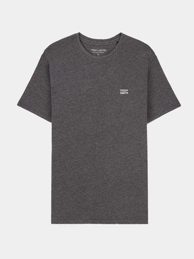 T-shirt the tee 1 mélange gris anthracite homme - Teddy Smith