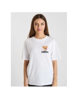 T-shirt pemigi blanc fille - Le Temps Des Cerises