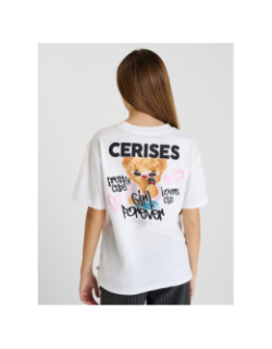 T-shirt pemigi blanc fille - Le Temps Des Cerises